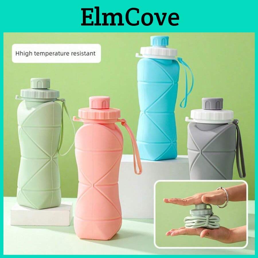 600ml Large 1 Pcs Collapsible Silicone Cupportable Travel Water Bottle For Outdoor Foodgrade With Fresh Colors Foldable Design