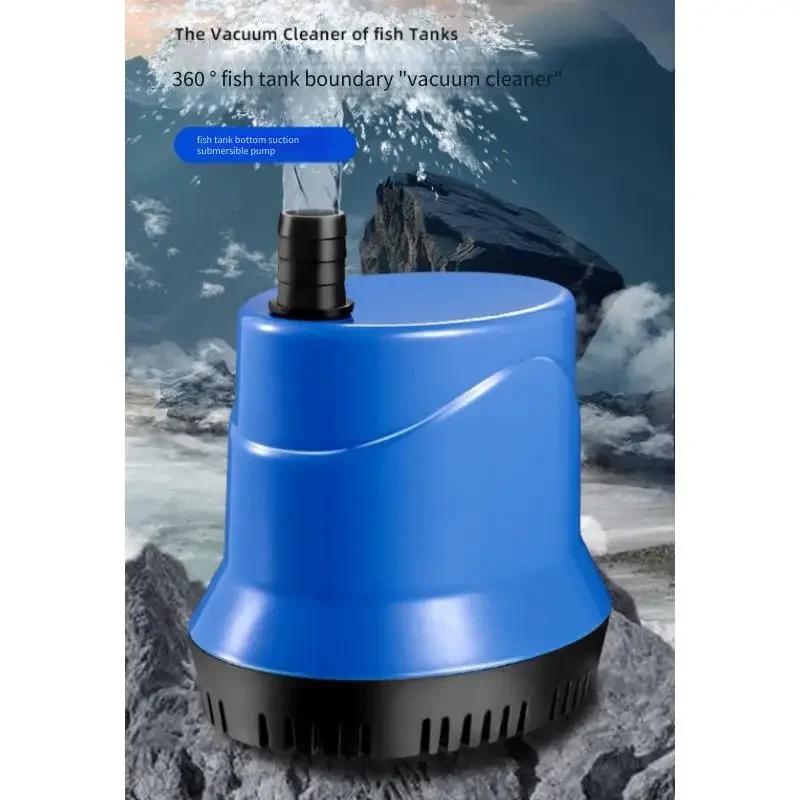 Mini Silent Diving Water Pump Bottom Suction Fish Tank Pump Ceramic Shaft Submersible Filter Aquarium Essential Accessory Tool