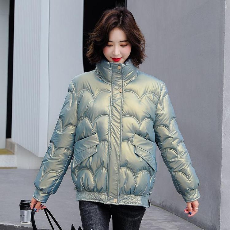 New Korean Winter Loose Cotton Padded Jacket Small Down Coat Glossy Stay Warm Winter Jacket