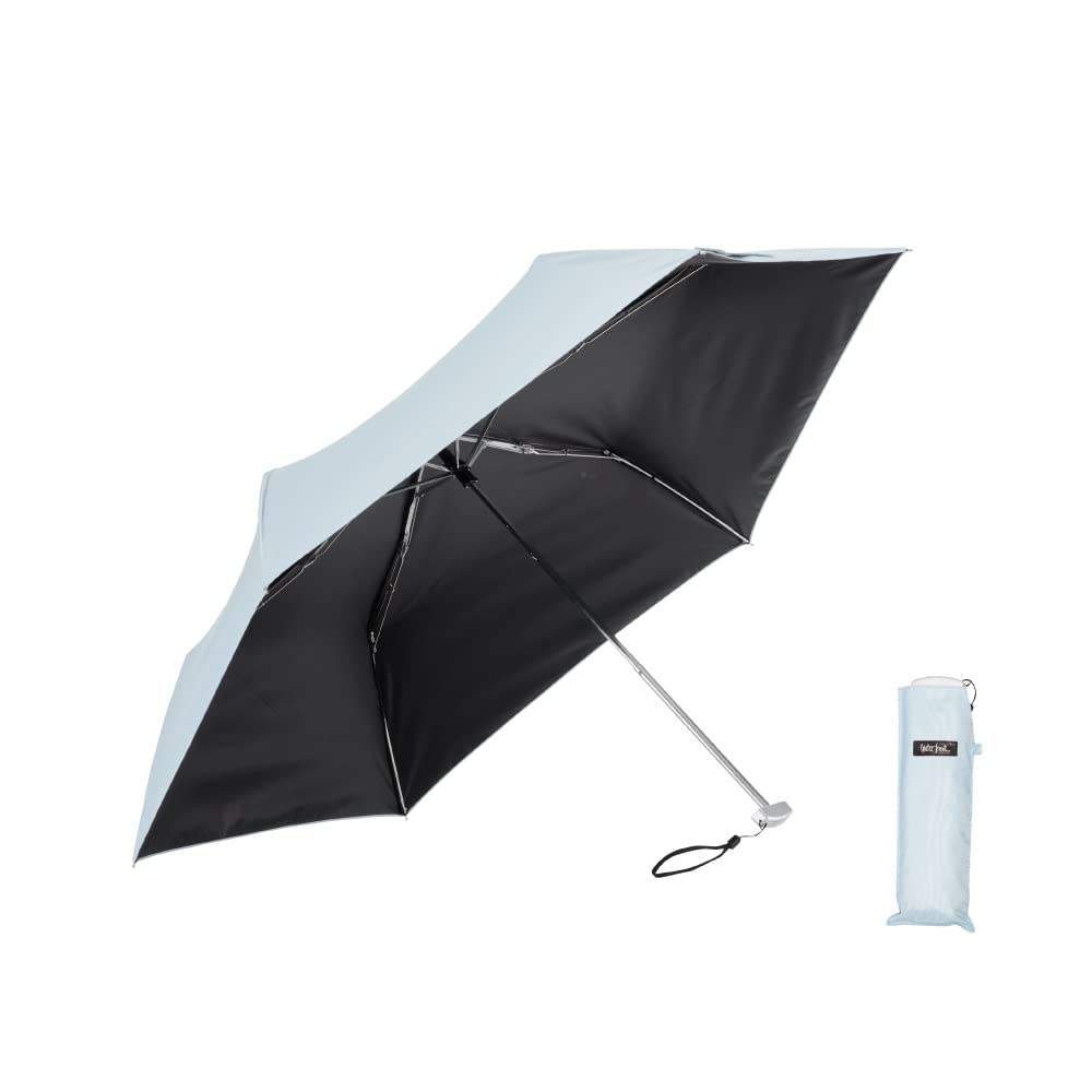 

Водонепроницаемый складной солнцезащитный и дождевой карманный плоский легкий и УФ-зонт, Зонт, Солнцезащитный зонт, Синий, 50 см, Компактный, 99,9% защита,