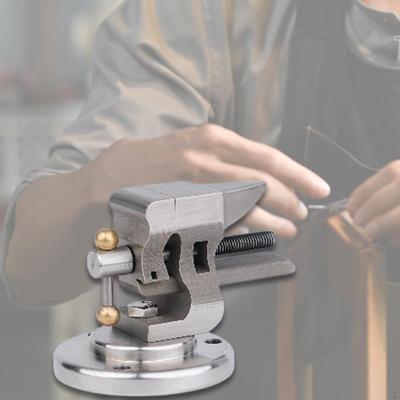 Mini Bench Vise with Base Convenient,Lightweight Multipurpose Stainless Steel Workbench Vice for
