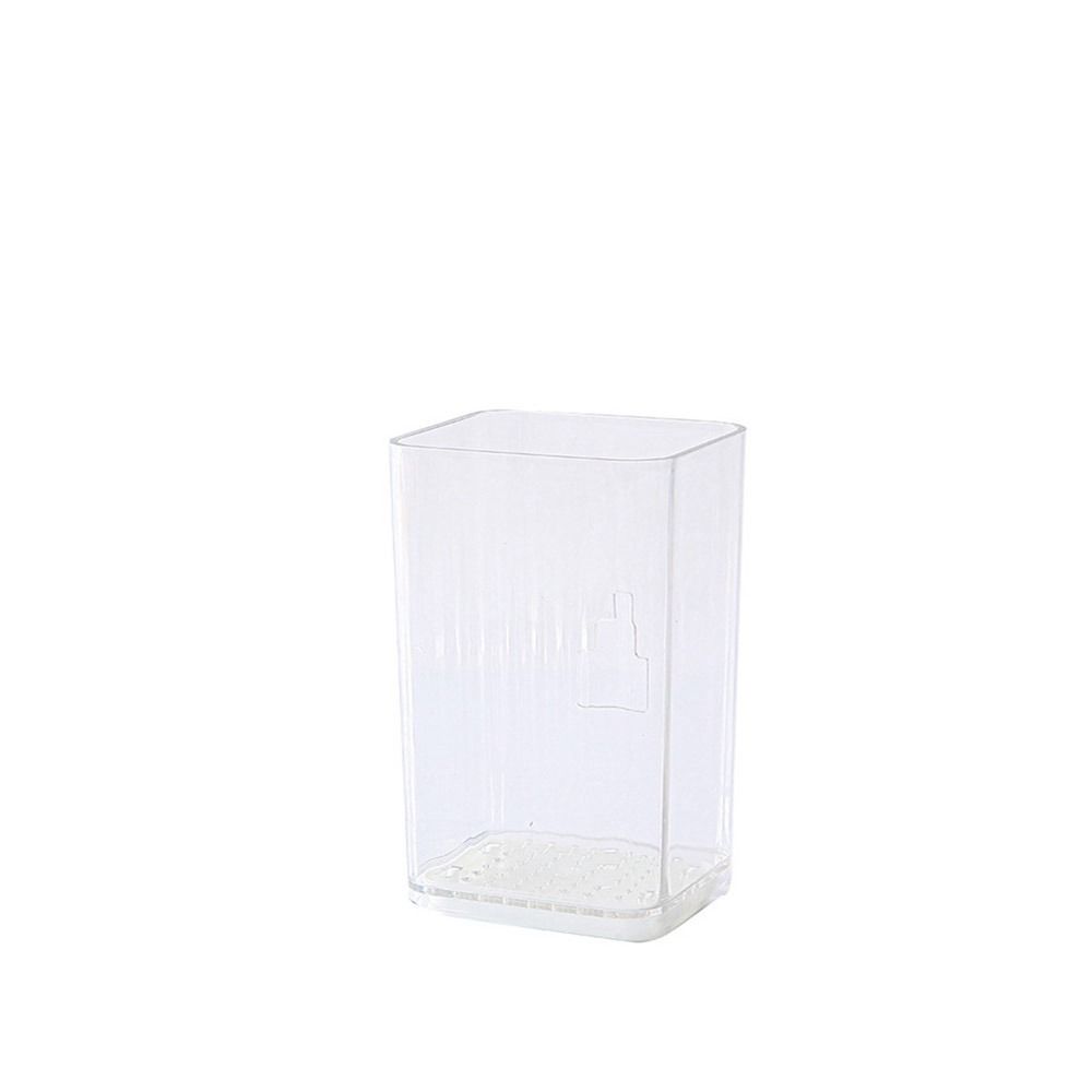 

Plastic Wall Mounted Chopsticks Tube Transparent Tableware Storage Box for Kitchen S