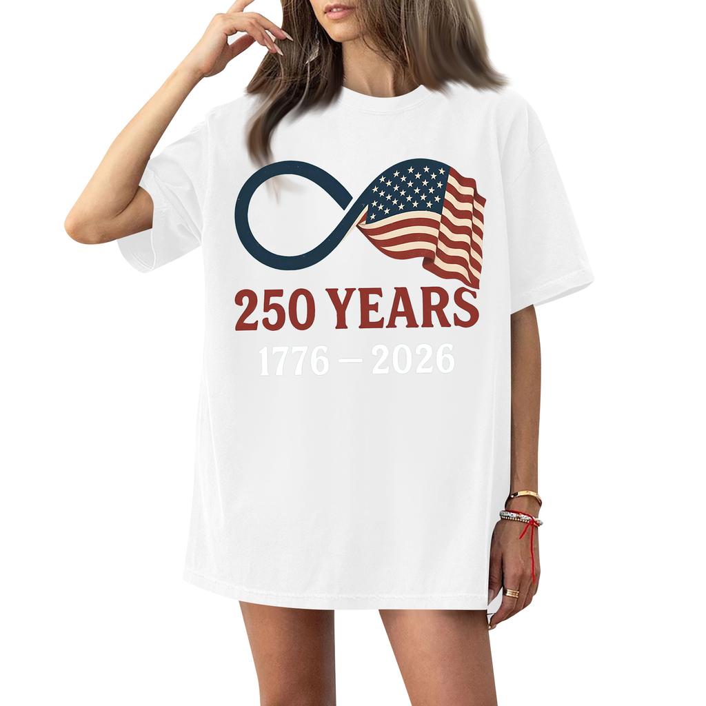 Damen Rundhals Bedrucktes Kurzarm T-Shirt Top