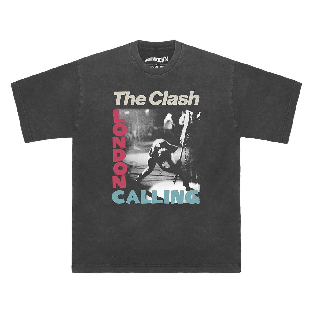 The Clash TShirt London Calling Punk New Wave Sex Pistols Ramones The Damned Mens Tops Clothing Short Sleeve Shirt For Man
