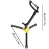 Altos Tenors Saxophone Rack Metal Triangular Base Folding Saxophone Stand Tripods Standing Rack Instrument Accessory