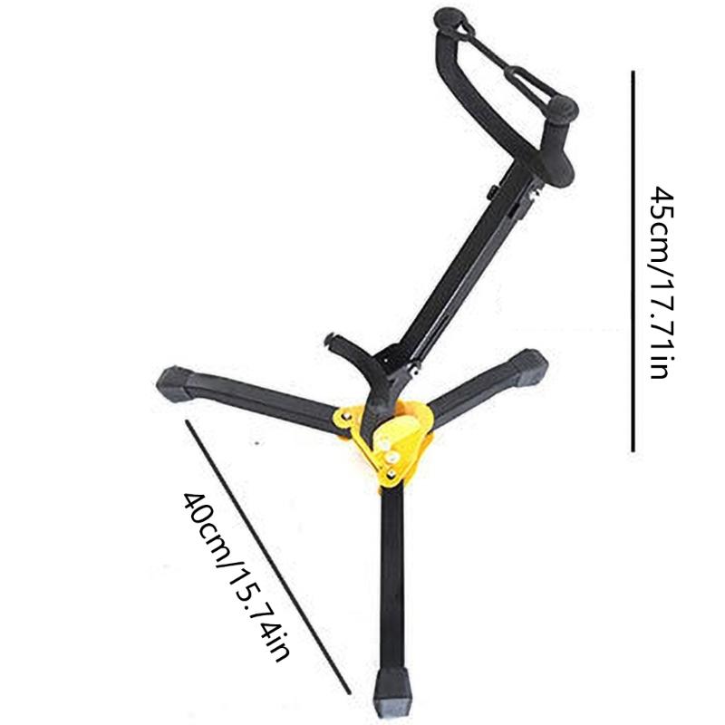 Altos Tenors Saxophone Rack Metal Triangular Base Folding Saxophone Stand Tripods Standing Rack Instrument Accessory