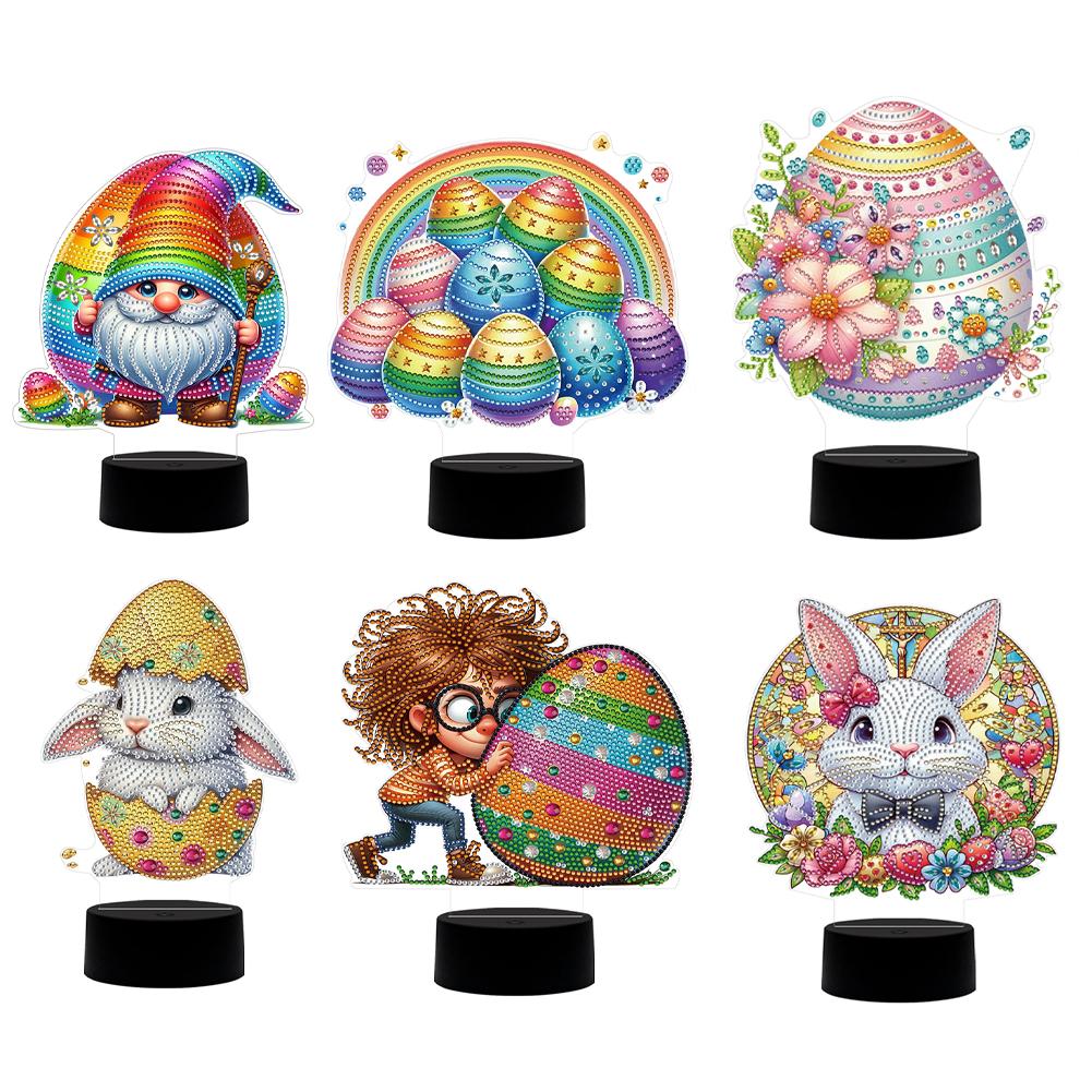 DIY Diamond Art Painting Lamp with Tools Diamond Painting Night Light Diamond Painting Table Lamp Arts Crafts Home Decoration