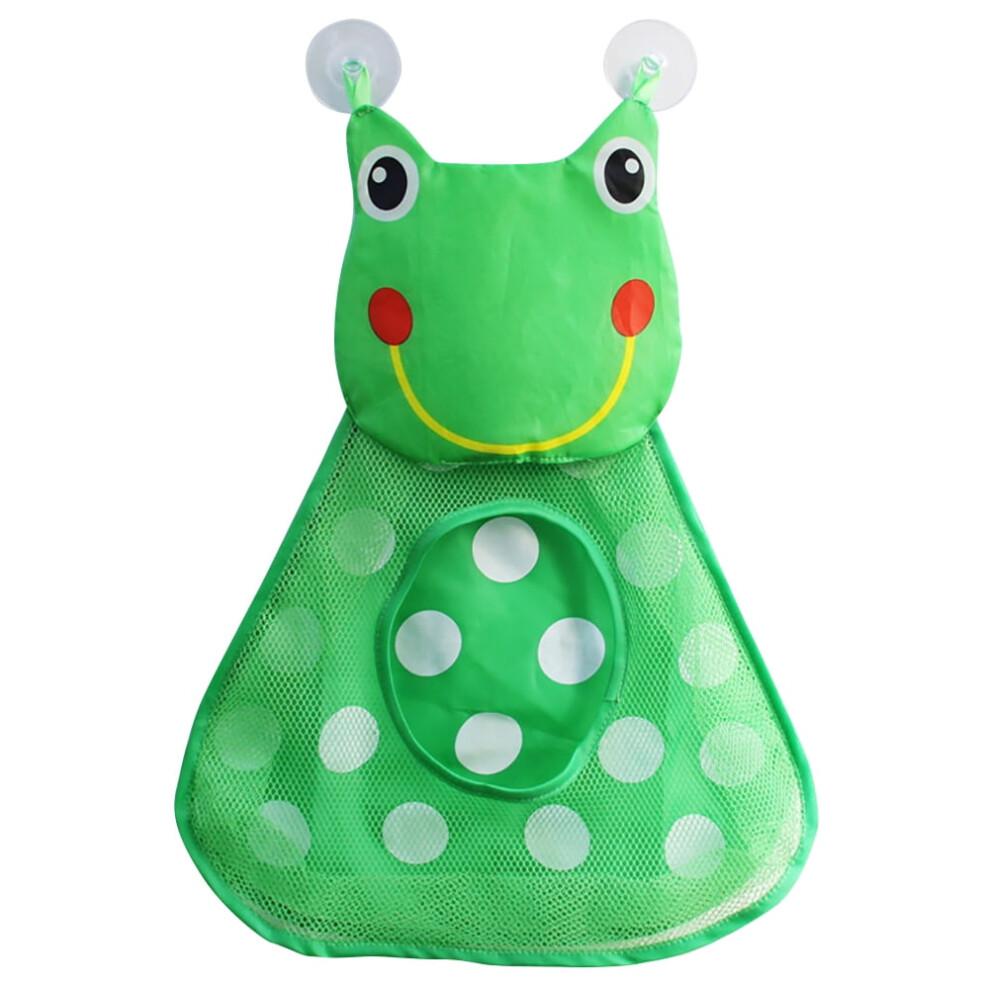 Welling Cute Cartoon Frog Duck Baby Kids Bath Toy Bathroom Mesh Bag Organizer Holder