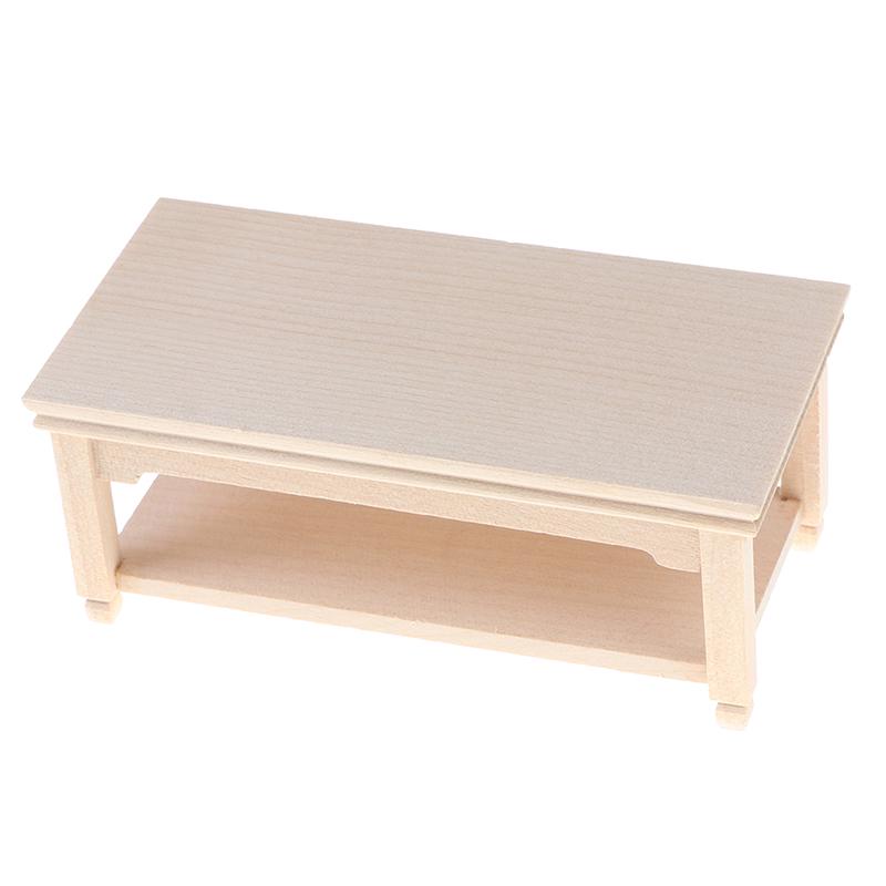 1:12 Miniature Dollhouse Teapoy Furniture Wood Mini Table Toy