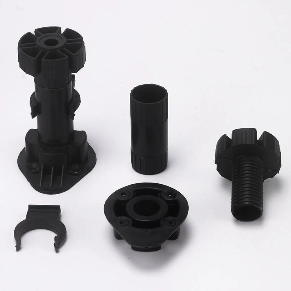 Thickened ABS Plastic Adjustable Cabinet Legs for Furniture Support Feet For Sofa Leveling 3.32x3.94x2.02 Inches