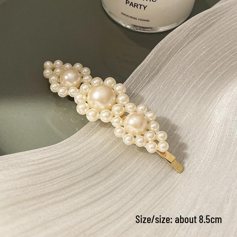 Korean Pearl Hairpin - Trendy Side Clip for Women and Girls