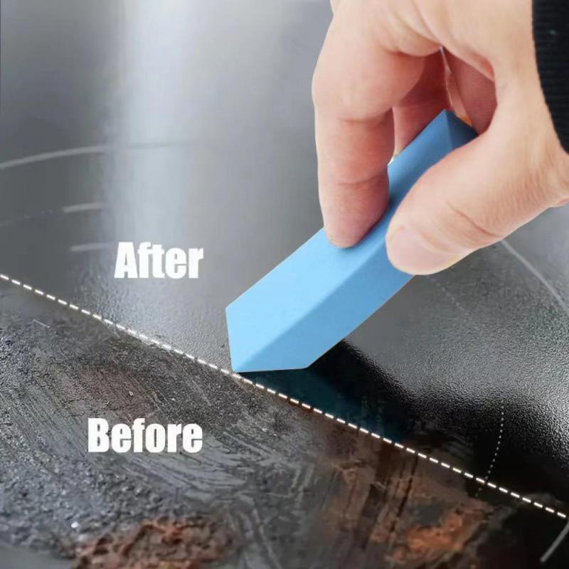 Limescale Eraser Rust Remover Cleaning Eraser Toilet Kitchen Faucet Stain Removal Rubber Brush Household Bathroom Glass Cleaner
