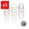 Acoustic Guitar Strings YINKE Replacement Set (3-Pack, 18 Strings), Steel Core Copper Alloy for Folk Guitars (3 Colors)