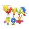 Baby Rattles Infant Spiral Plush Toy Bright Colors Baby Stroller Plush Toy Stimulating Baby Curiosity Toy for Newborn Infant