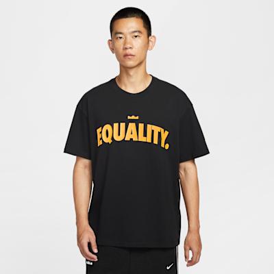 Nike T Shirts Men s Black Crew Neck Moderate M