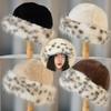 Warm Winter Plush Mongolian Hat Women Fur Bucket Cap Riding Thicken Fluffy Brimless Comfortable Fashion Outdoor Casual Soft Hat