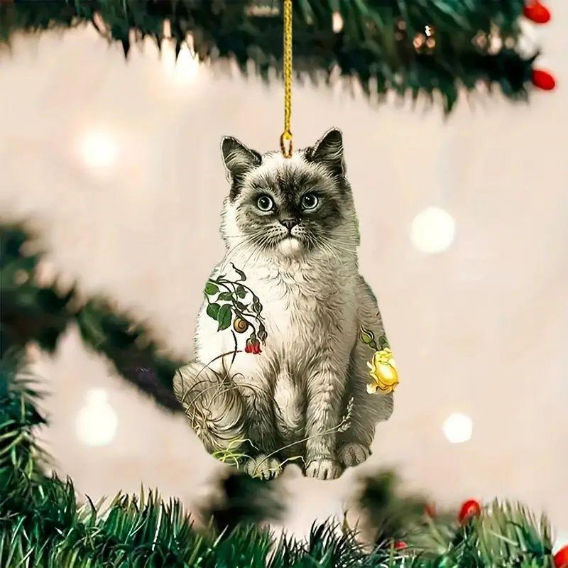 Acrylic Cat Fun Car Decoration Pendant For Creative Auto Interior Design