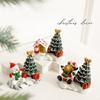 Elegant Christmas Cottage Ornament With Delicate Detail Resin Holiday Scene Display Statue Home Decoration