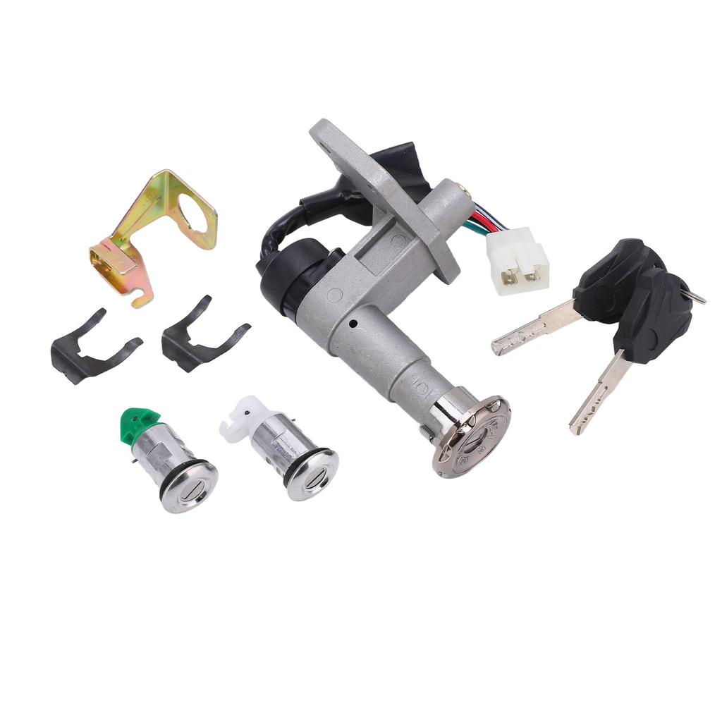 Ignition Switch Key Set 4 Wires Metal Alloy Universal for GY6 4 Stroke 150cc Scooter Moped