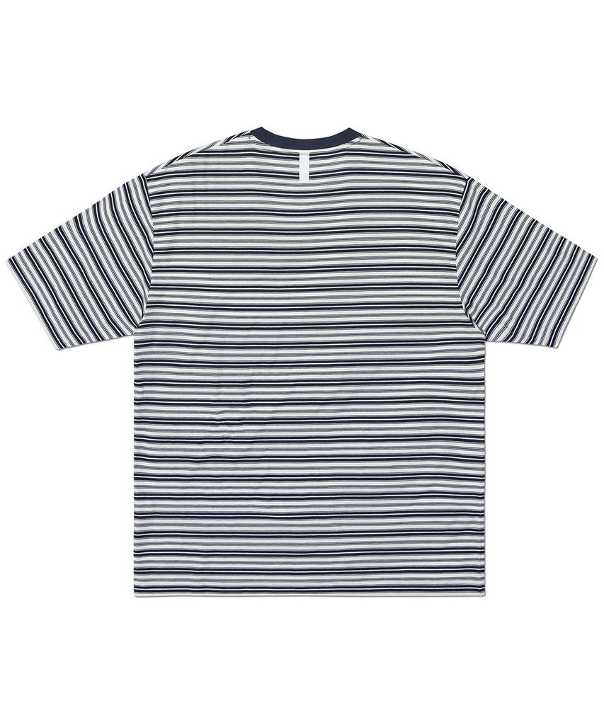 Nomaenyueol Offbeat Stripe T-Shirt - Black