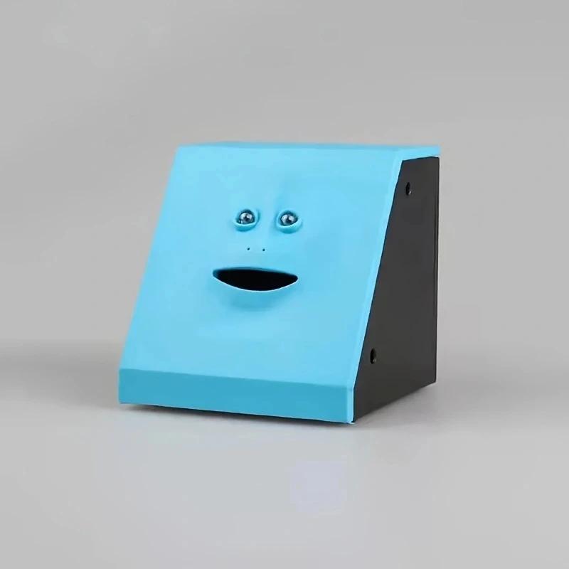 Plastic Face Bank Human Face Smart Sensor Piggy Bank Electric Coin Can Eat Money Face Piggy Bank Store Coins