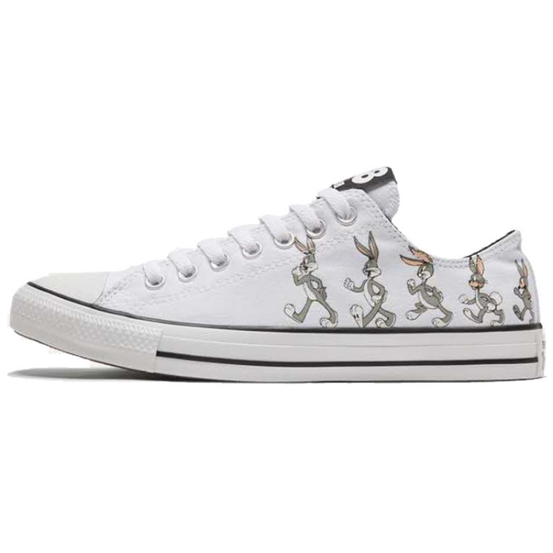 

Багз Банни x Converse Chuck Taylor All Star Коллаборационная версия Низкие парусиновые кеды на шнуровке Унисекс Белый Серый 36.5