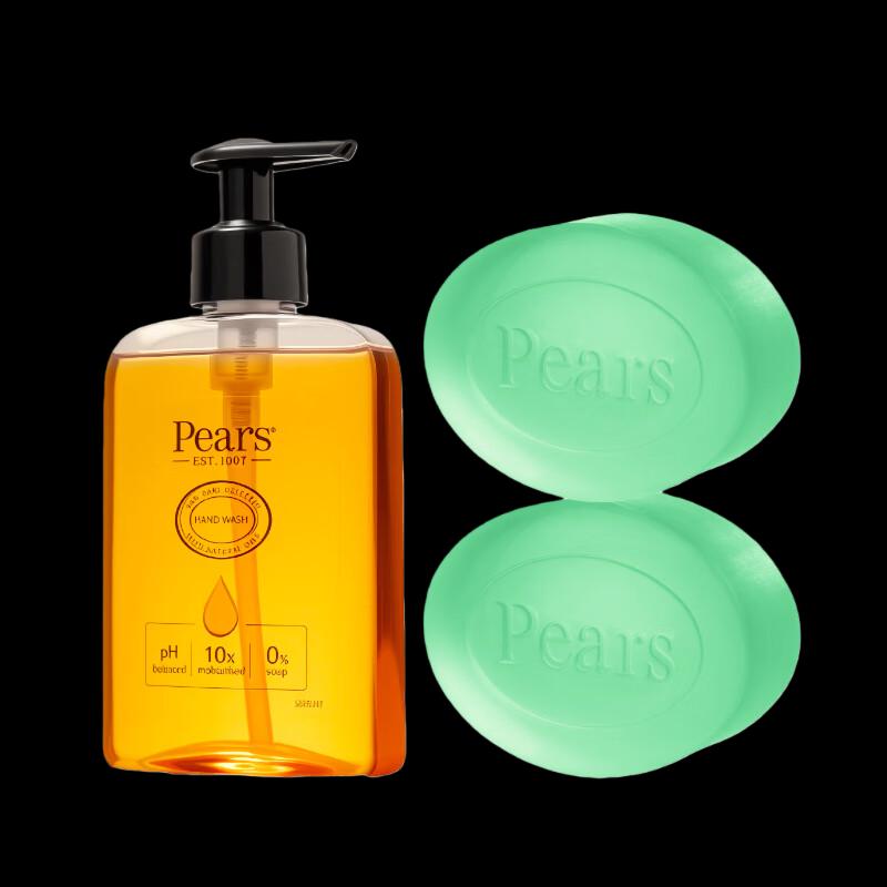 PEARS Crystal Soap & Antibacterial Hand Wash Set