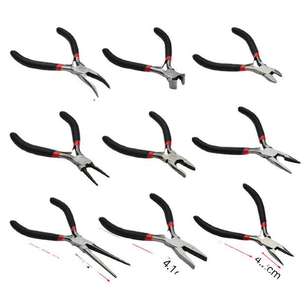 Multi-Purpose Mini Pliers with Plastic Handle - Forged 45# Steel for Jewelry DIY