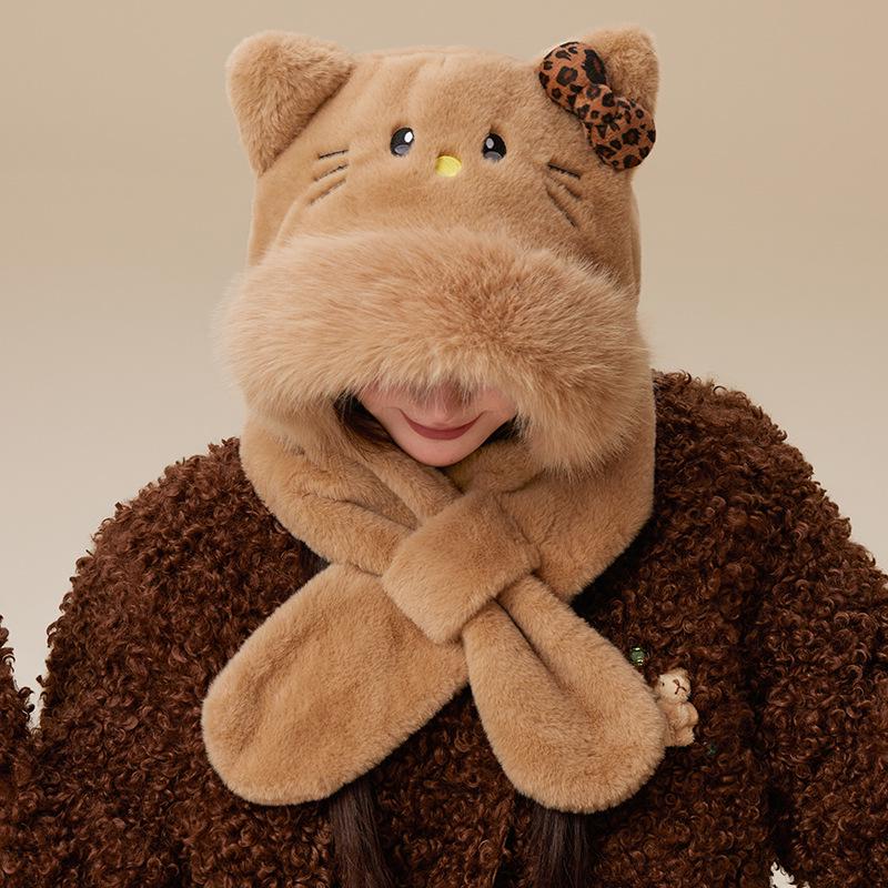 Zootopia Nick Fox Windproof Snood: Winter Cartoon Warm Hat & Ear Muffs Combo