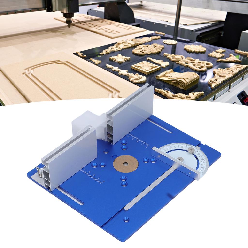 Router Table Insert Plate Aluminum Alloy Board Woodworking Benches Router Table Plate for Routing Carving Milling