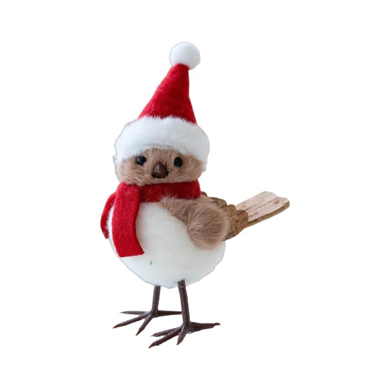 

Durable Fabric Covered Foam Bird Hanging Decoration For Festival Indoors Outdoor Christmas Displays