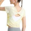 Siomlana Short Sleeve Yoga for and and UV Protection for a Beautiful and Stylish for Summer and Ballet Women's T-Shirt Yoga, Pilates, Fitness,