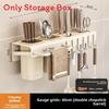 Kitchen Wall Mount Storage Rack With Multifunctional Storage For Home Use