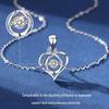 999 Sterling Silver Heart Pendant Necklace - Women's Luxury Clavicle Chain, Perfect for Christmas & Valentine's Day Gifts