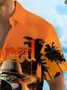 Men's Summer Hawaiian Shirt Printed Beach Casual Outing Men's Shirt