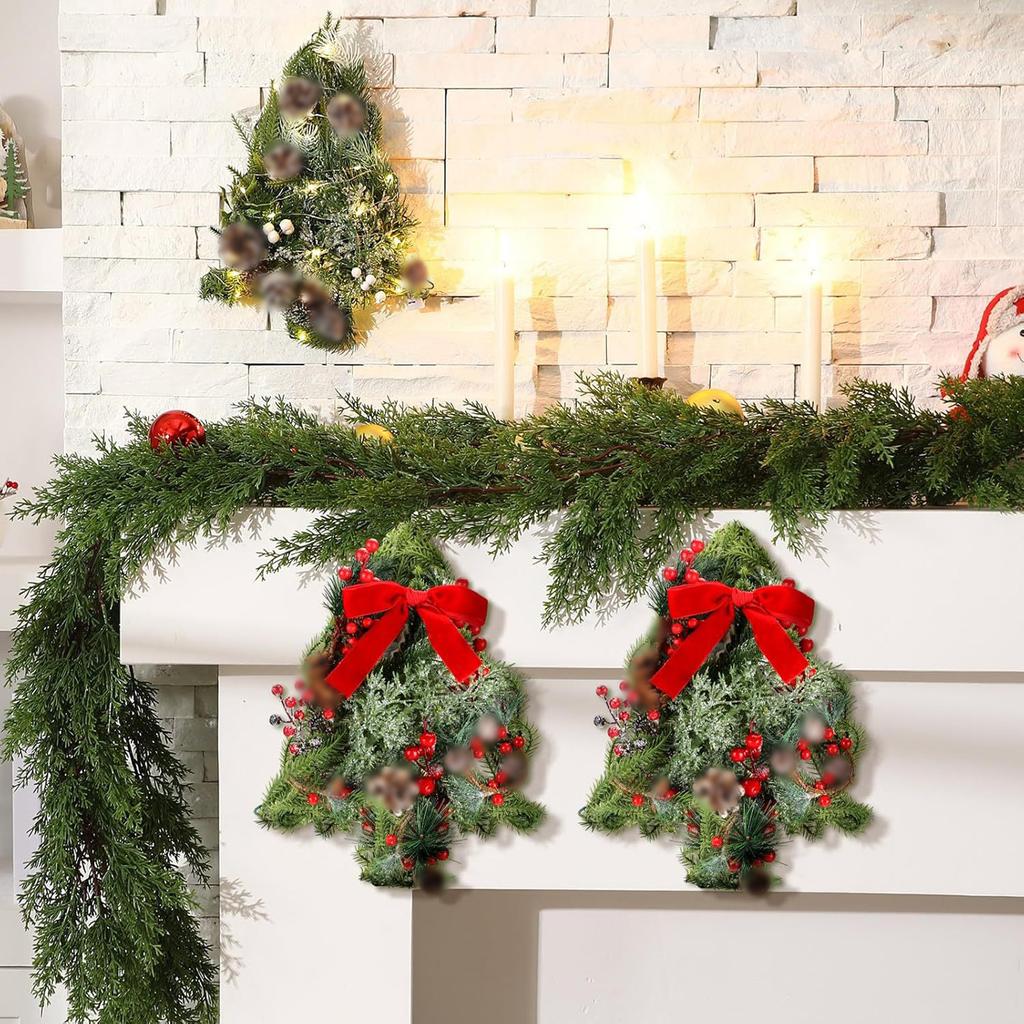 Space Saving Iron Frame Christmas Tree Decoration Iron Christmas Hanging Tree Designs For Yard Balcony Indoor