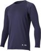 DESCENT Baseball Crew Neck Long Sleeve Fleece Size Undershirt, Lining, Stretch, Navy, S, STD-657