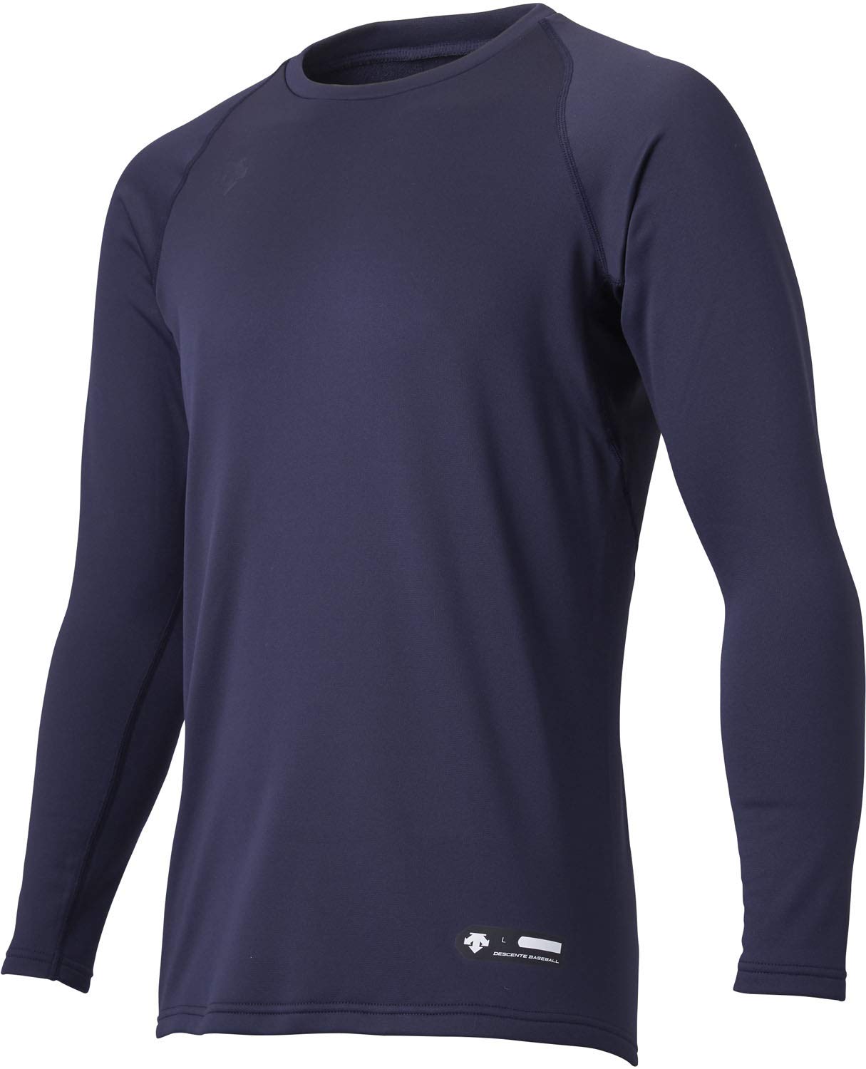 

DESCENT Baseball Crew Neck Long Sleeve Fleece Size Undershirt, Lining, Stretch, Navy, S, STD-657