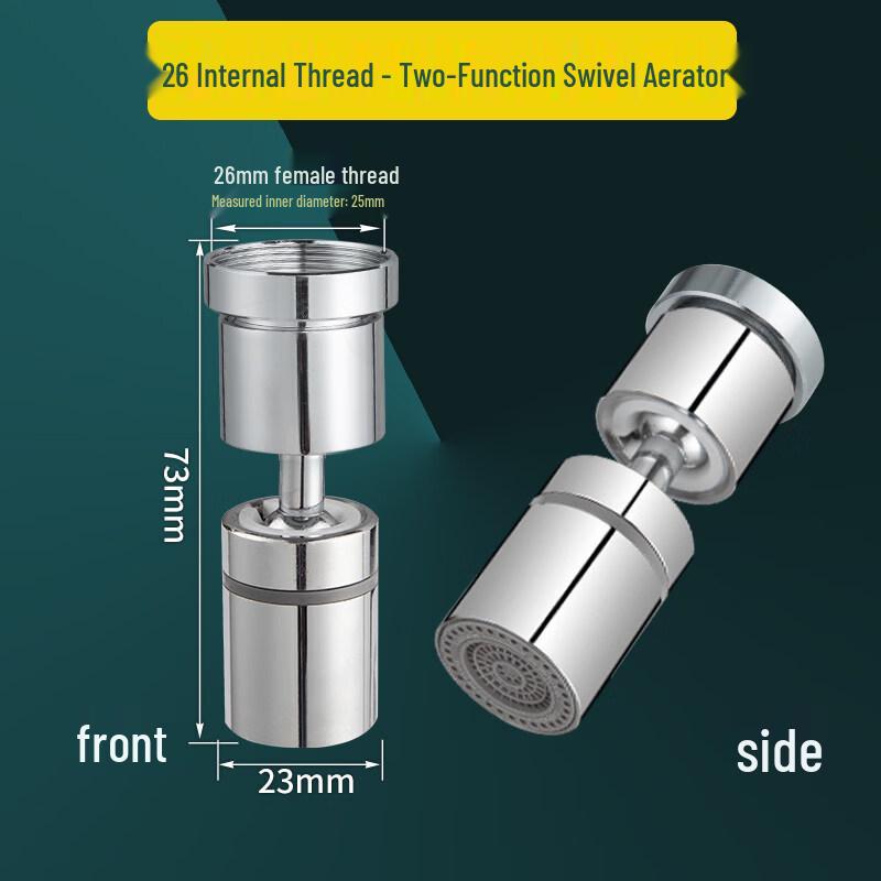 

26mm Internal Thread Universal Faucet Aerator with Anti-Splash Sprayer