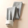 Womens Fleece-Lined High-Waist Slim Fit Thermal Leggings Winter Warm Full-Length Pants