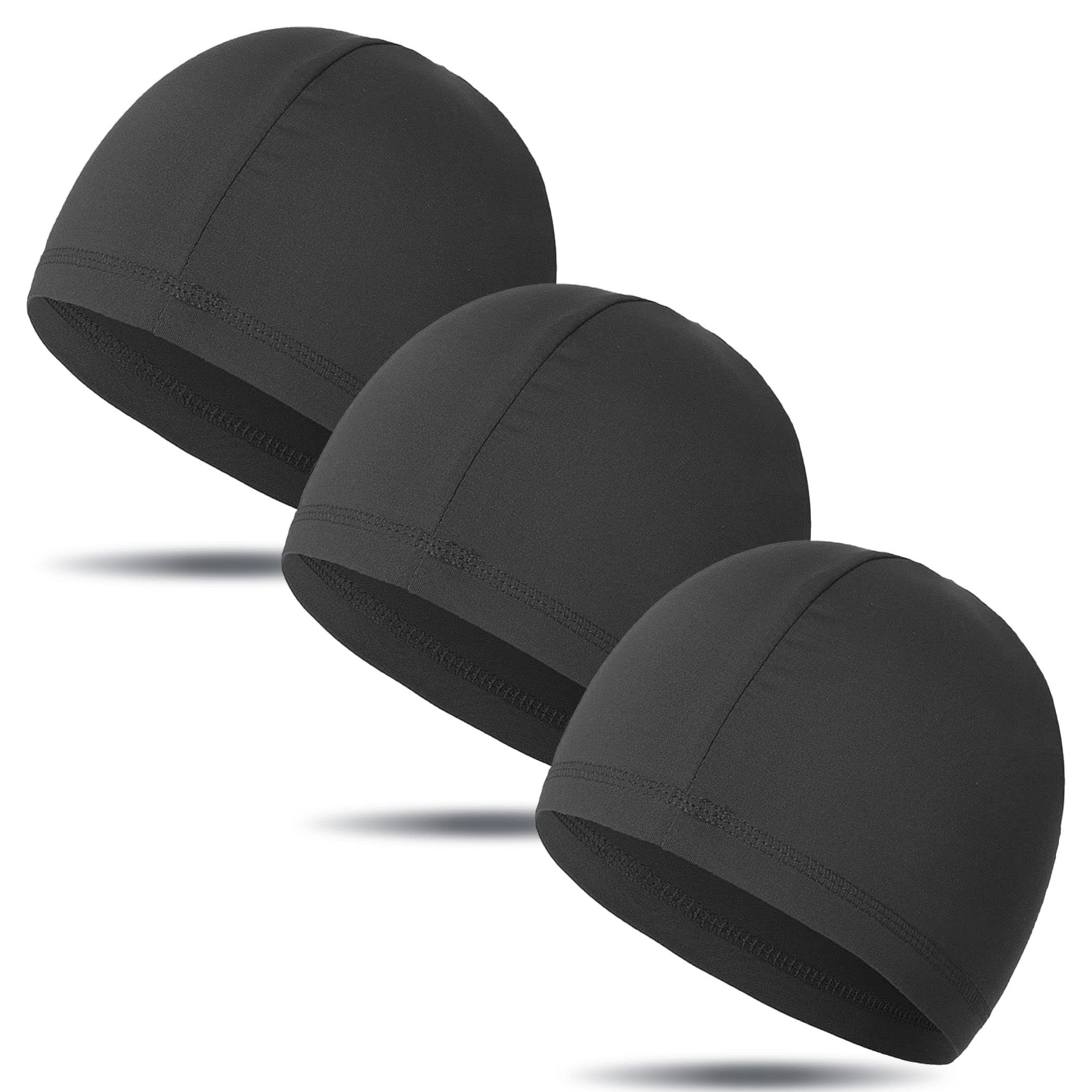 anddat Helmet Inner Cap, Set of 3, Quick Drying, Sweat Absorbent, Cold Feeling, Field Free size