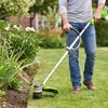 15in Weed Eater Handle Extension with Shoulder Strap - Silver Aluminum Ergonomic Trimmer Grip with Support Clip for Lawn Care Gardening Yard Trimmi