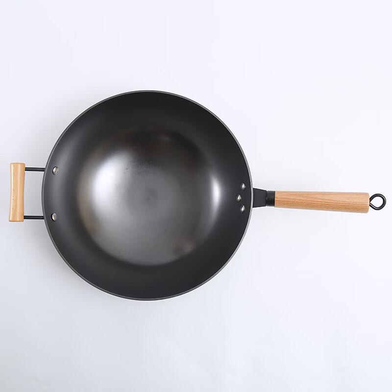 Triceratops Non-Coated Cast Iron Chinese Wok