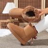 Women Snow Boots Couples Ankle Boots Fashion Round Toe Bow Thick Plush Casual Comfortable Women's Boots