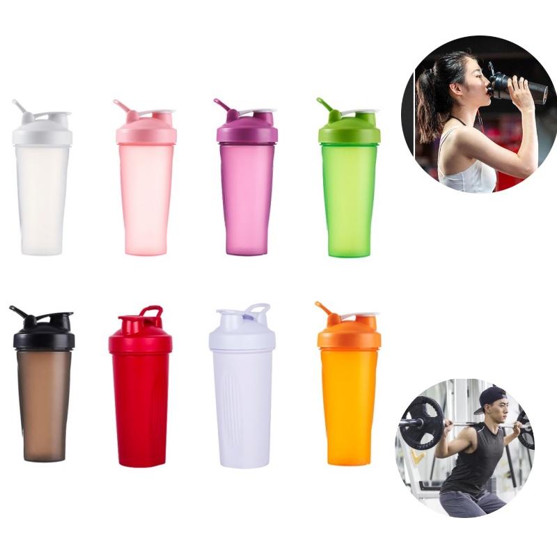 Customized Logo Pp Sports Shaker Bottle 600ml Fitness Portable Water Bottle