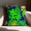 Gnarpy Ontdekt Het Internet Kussensloop Print Polyestervezel 40X40 Cm Home Sofa Sierkussenhoes Decoratie