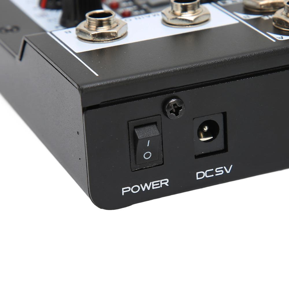 For US Plug Low Noise Stereo Line Mixer 100‑240V Audio Stereo Mixer Durable 10 Channel Mixer  Bars