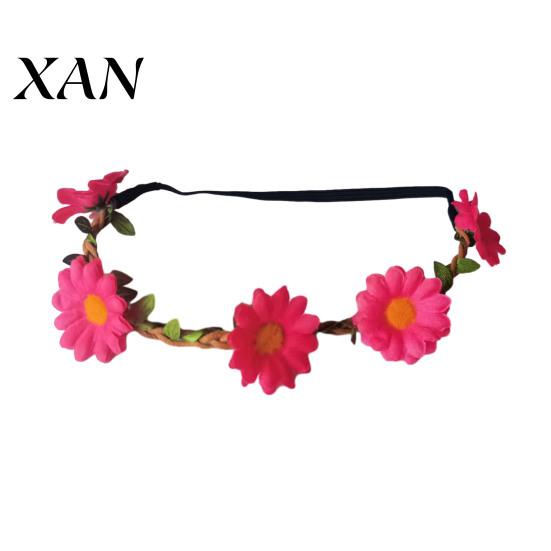 Adjustable Daisy Crown for Girls Sunflower/Daisy Wreath Headband Women Girls, Flower Headpiece, Daily Wear Silk Beach Photography Summer Dress