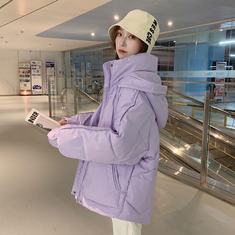Women's Korean Style Loose Short Down Jacket - Thickened Cotton Coat for Autumn/Winter 2023