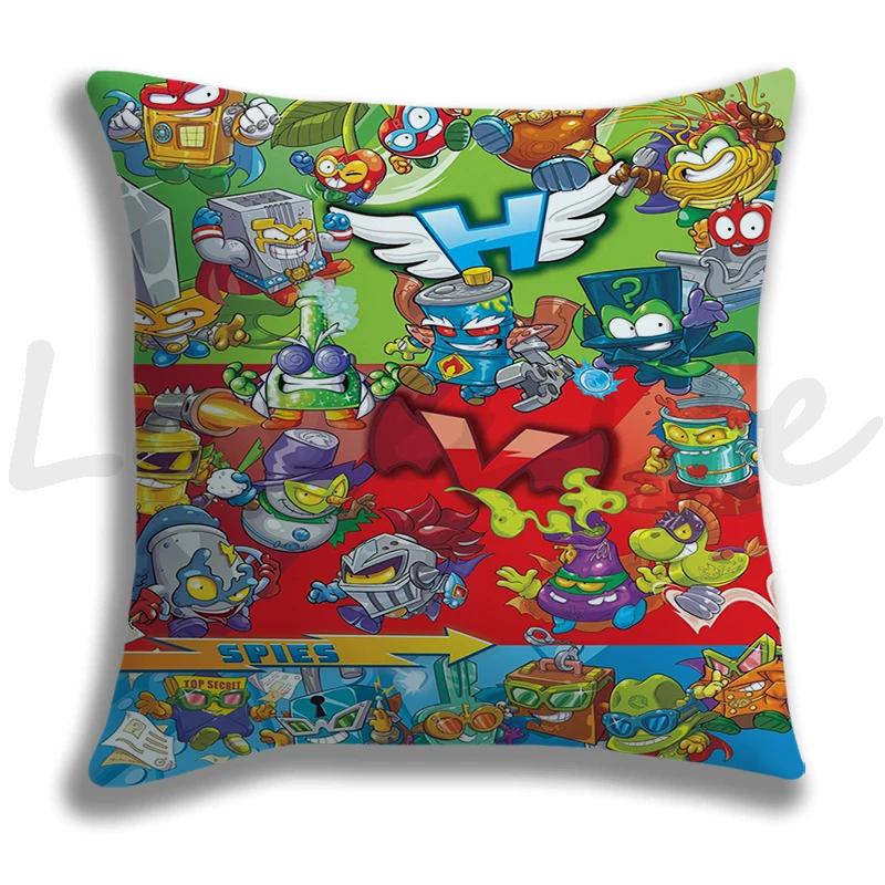 Superthings Pillow Case Single Sides Pillowcase Home Pillowcase Decorative Sofa Pillow Cover Bedroom Car Protection Pillow Case